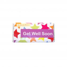 Get Well Soon - Belgian Milk Chocolate Bar - 75g - Stars - M12222.9